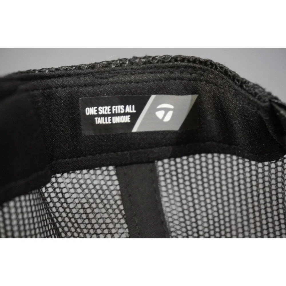 TaylorMade The Original One Golf Snapback Trucker Hat Cap Adjustable Black Gray